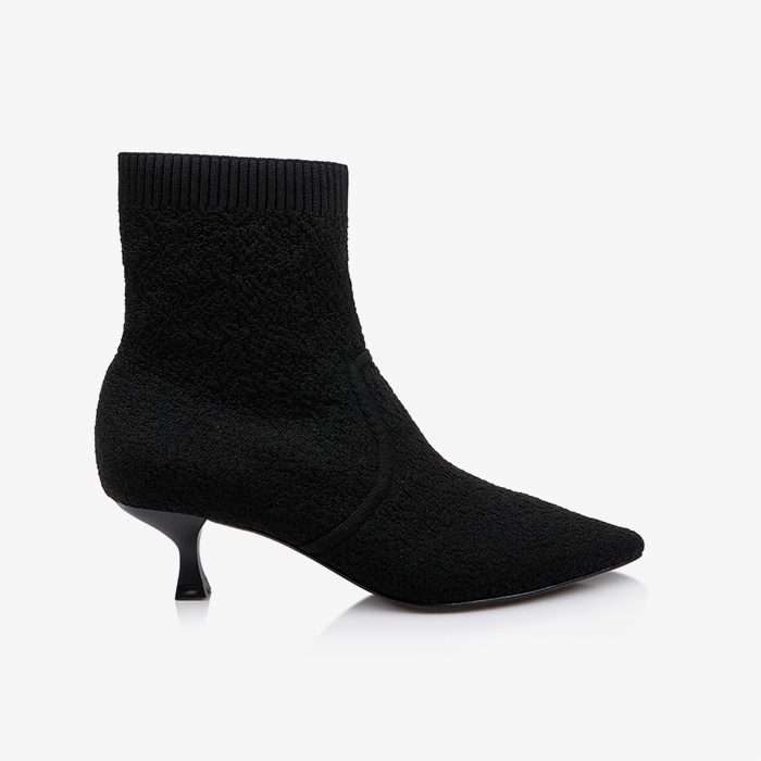 Black Flyknit Ankle Boot - Main View