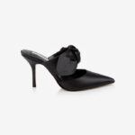 Black High Heel Mule - Main View