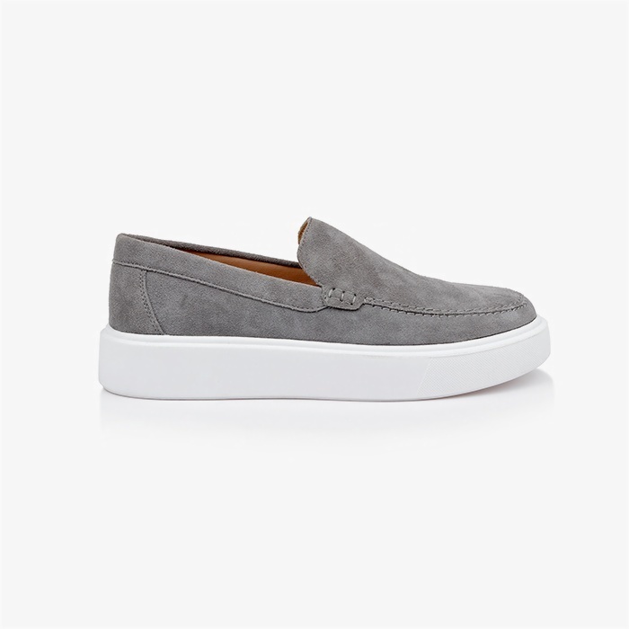 Giovanni Grey Slip On - Main View