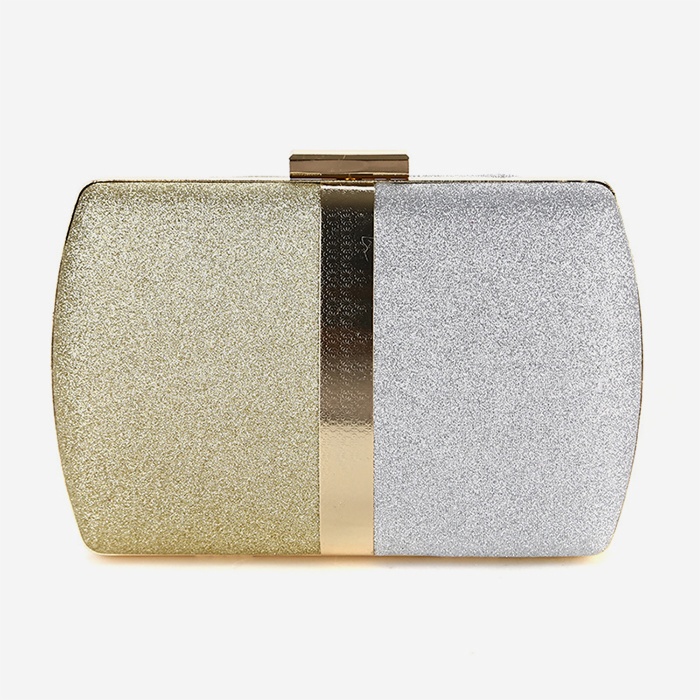 Gold Silver Clutch - Main View