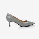Grey Patent Leather Pump - Main View