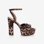 Leopard High Heel Sandal - Main View