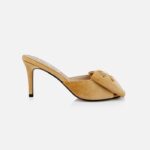 Mustard Bronze Bow Sandal - Main View