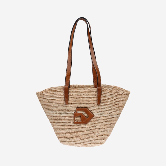 Natural Raffia Tote - Main View