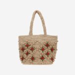 Natural Raffia Shoulder Bag - Main View