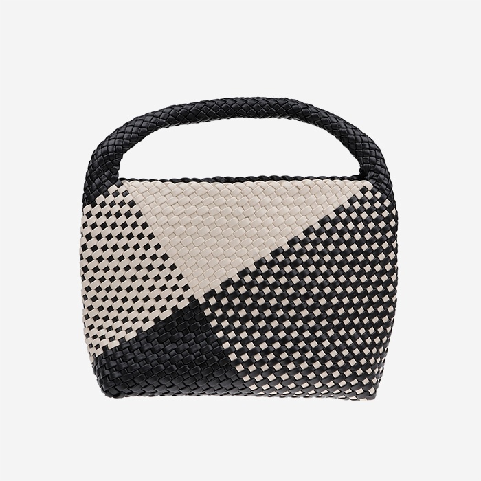 Offwhite Woven  Makeup Bag - Main View