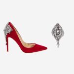 Red Satin Pump - Main View