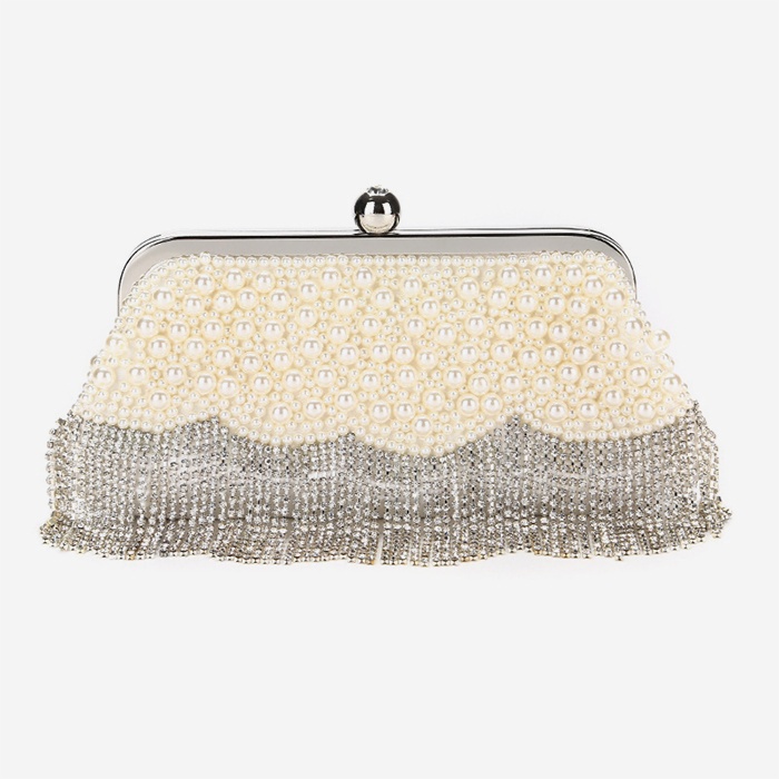 Silver Pearl Clutch - Main View