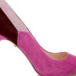 Deep Orchid Mixed Kid Suede Stiletto Pump - Side View