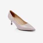 Baby Pink Patent Leather Pump - Side View