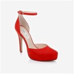 Barbados Cherry Fabric Stiletto DOC Sandal - Side View