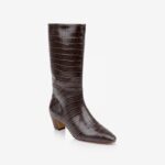 Black Leather Boot - Side View