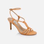 Coral Kid Leather Sandal - Side View