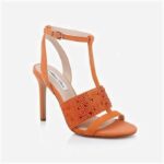 Melon Kid Suede & Hotfix Stiletto Sandal - Side View