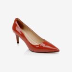 Red Patent Leather Pump - Side View