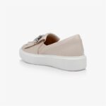 Aria Beige Slip On - Back View