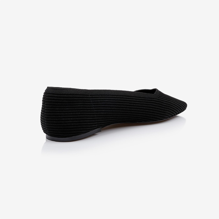 Black Flyknit Pump - Back View