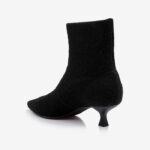 Black Flyknit Ankle Boot - Back View