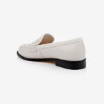 Cream Woven Upper Loafer - Back View