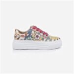 Multi Cow Leather Sneaker - Close-up View