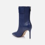 Naval Leather High Ankle Boot - Back View