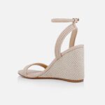 Nude Kid Pu Wedge Sandal - Back View
