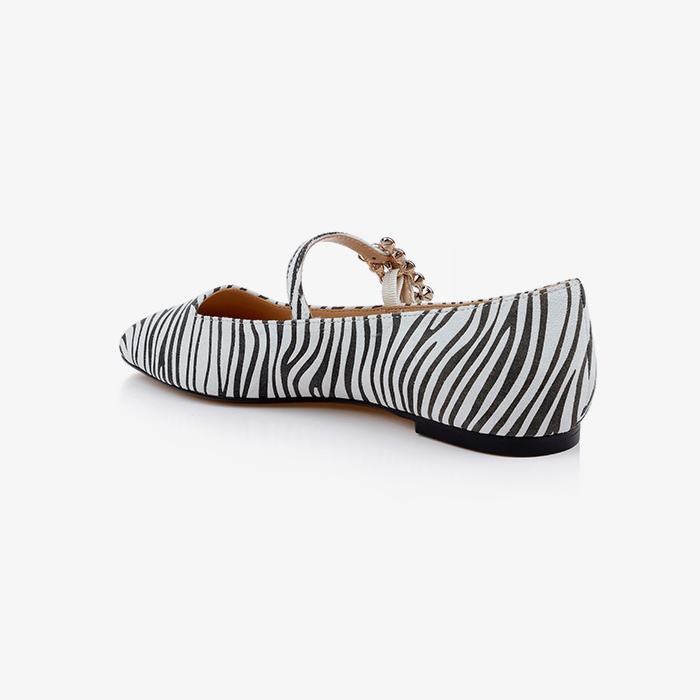 Zebra Print Flat - Back View