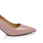 Baby Pink Patent Leather Pump - Detail View
