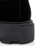 Black Cow Suede Loafer - Detail View