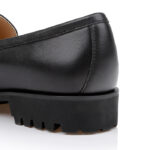 Black Smooth Leather Loafer - Detail View