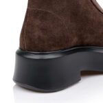 Brown Cow Suede Ankle Boot - Detail View