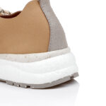 Brown Micro Suede Lace-up Sneaker - Detail View