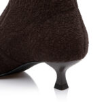 Coffee Brown Flyknit Ankle Boot - Detail View