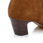 Cognac leather ankle boot - Detail View