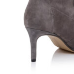 Downtown Brown Leather High Ankle Boot - Detail View