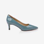 Fog Blue Patent Leather Pump - Main View