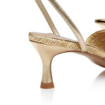 Gold Heel Sandal - Detail View