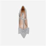 Titan Fabric Stiletto Pointed Toe Pump - Detail View