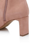 Warm taupe cow suede knee boot - Detail View