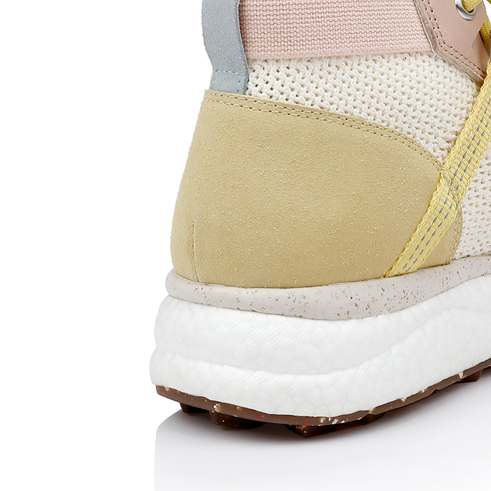 White Flyknit High-top Sneaker - Detail View