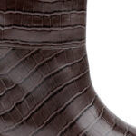 Black Leather Boot - Angle View