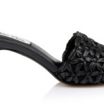 Black Raffie Sandal - Angle View