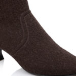 Coffee Brown Flyknit Ankle Boot - Angle View