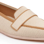 Cream Flyknit Pump - Angle View