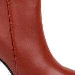 Fired Brick Kid Leather Ankle Boot - Angle View