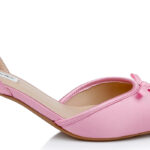 Moonlight Mauve Satin Sandal - Angle View