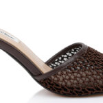 Rich Brown Net Sandal - Angle View