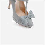 Titan Fabric Stiletto Pointed Toe Pump - Angle View