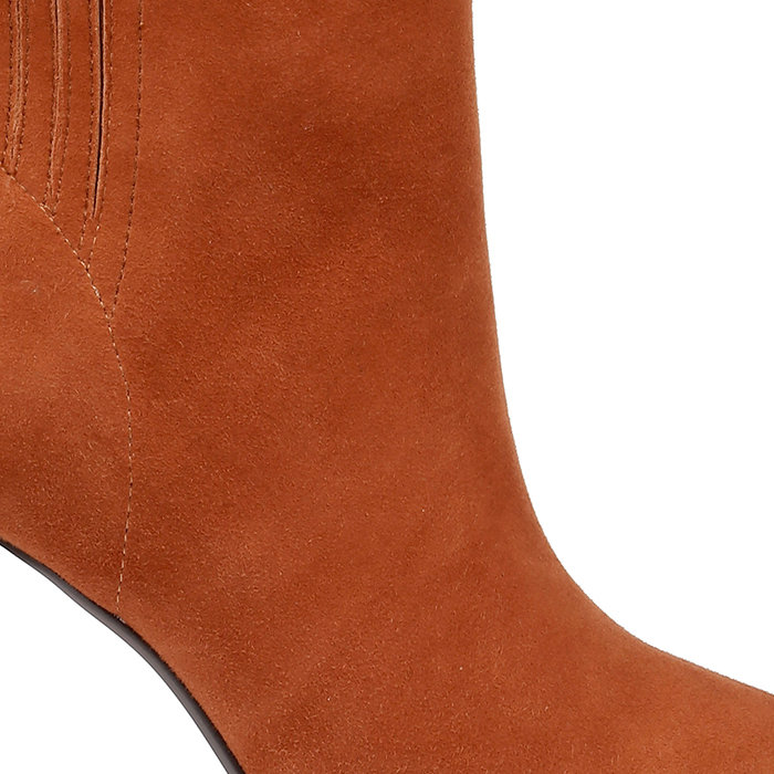 Umber Kid Suede High Ankle Boot - Angle View