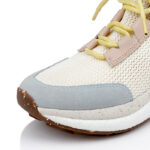 White Flyknit High-top Sneaker - Angle View